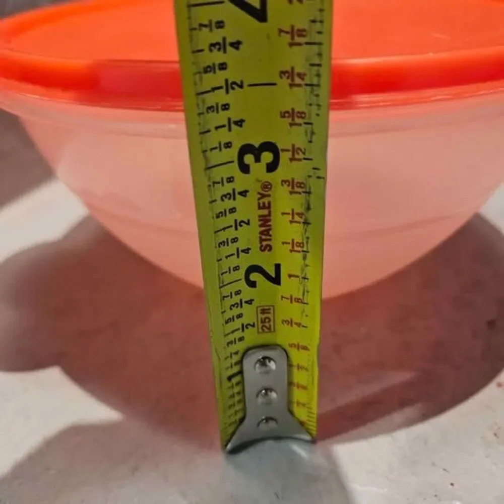 Vintage Tupperware Wonderlier Clear Bowl with Lid 7